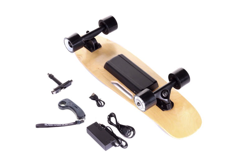 Black Hawk Electric Skateboard Parts What's Included