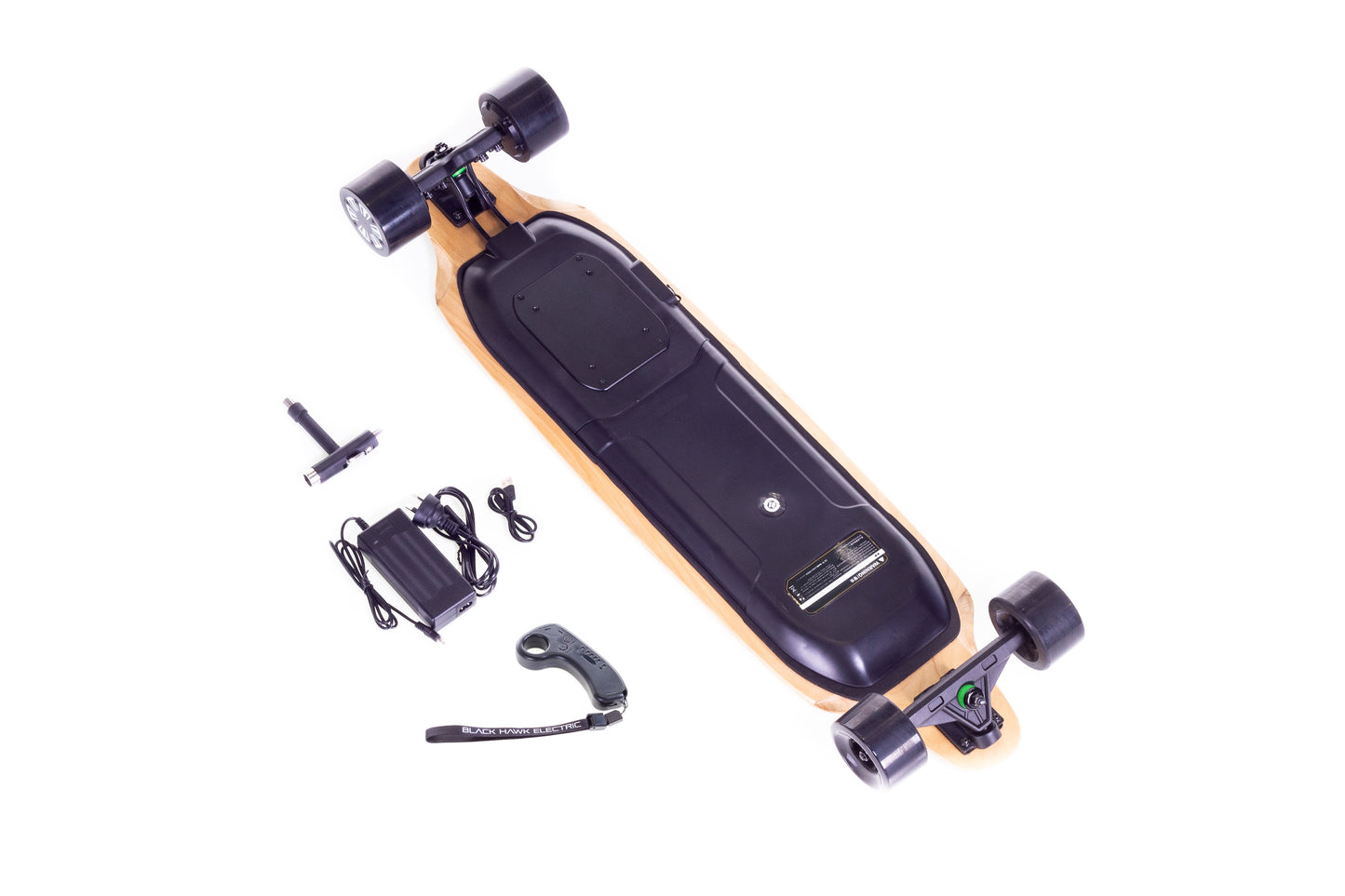 Black Hawk Electric Skateboard Parts What's Included